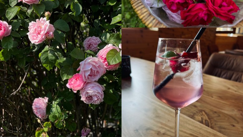 besondere Drinks mit hausgemachtem Rosensirup, © Anita Gradwohl, dahoam